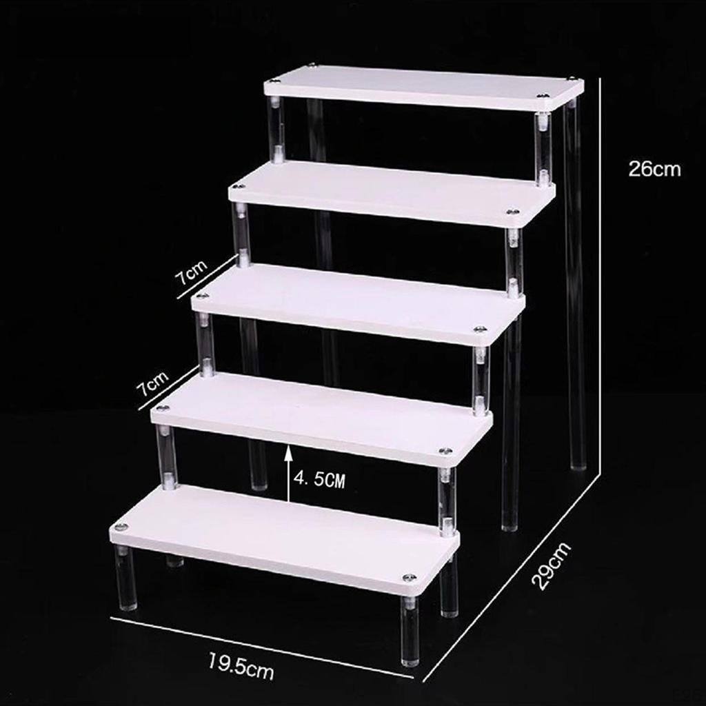 Drewniany stojak wystawowy na figurki, perfumy, lakier do paznokci, organizer do przedmiotów kolekcjonerskich