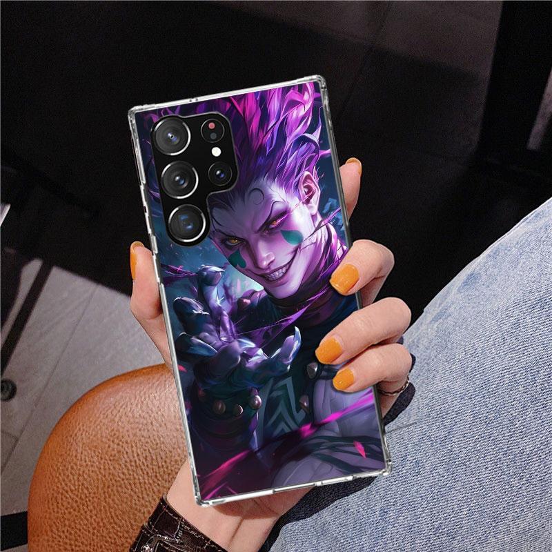 Huner X-Hunters Hisoka Phone Case For Samsung Galaxy S24 S25 Edge S26 Ultra S23 S22 S21 Plus S20 FE + Personalized Print Cover G