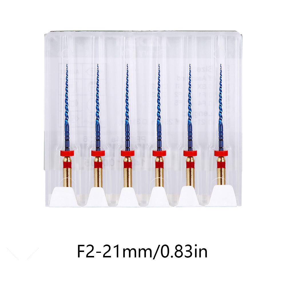 6Pcs Dental Heat Activated Root Canal Files Sx-F3 25Mm Bendable Dentist Tools For Root Canal Treatment