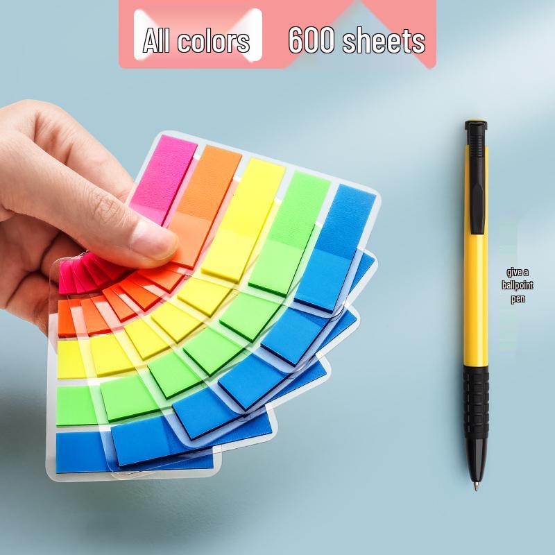 Transparent Writable Index Tabs for Students: Sticky Notes & Page Markers
