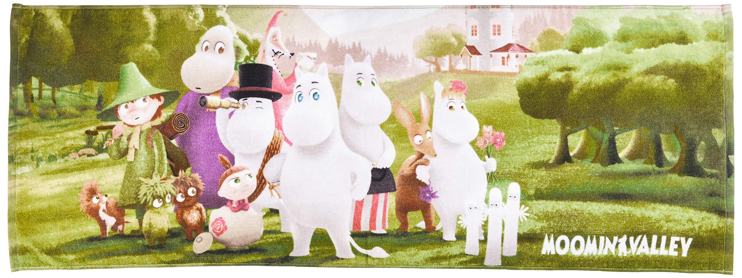 Marushin Junior Bath 40 x 110 Moomin Valley 1405021200 Towel, Moomin, cm, Friends, 100% Cotton,