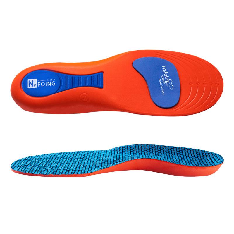 Men's Summer Military Training Shock-Absorbing Sweat-Resistant Insoles for Flat Arches