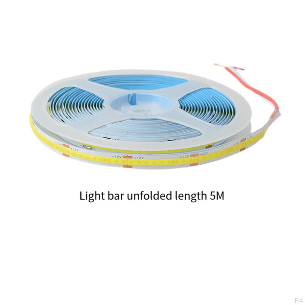 Flexible LED Tape Light, Dimmable Strip, COB Strip for Home Cabinet Office DIY Lighting