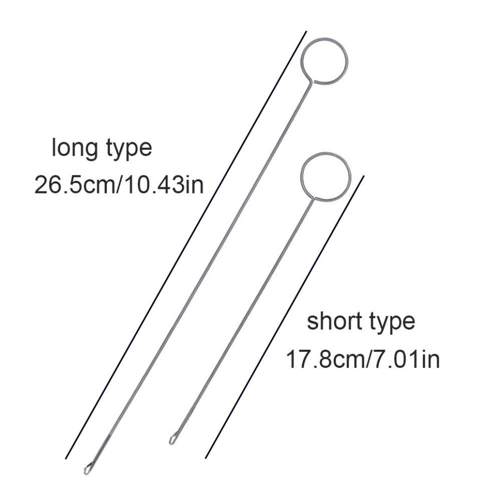 Belts Strips Stainless Steel Sewing Loop Turner Hook Sewing Tools Fabric Flipper Threading Device