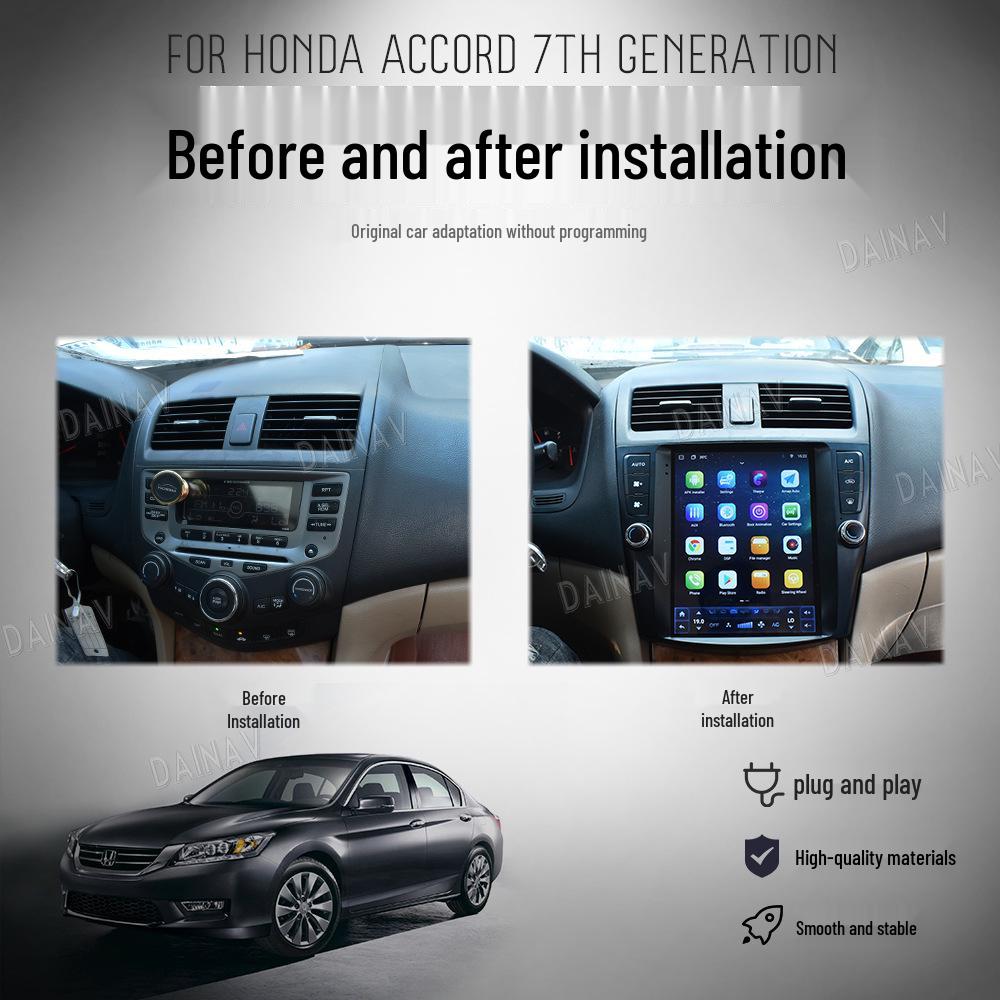 9.7" Vertical Screen Android Navigation for 2003-2007 Honda Accord with CarPlay Integration