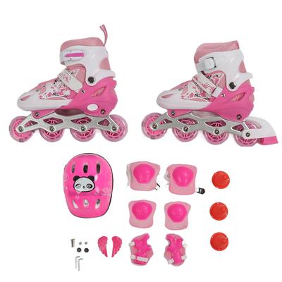 Inline Skates for Kids Boys Girls Adjustable Blade Roller Skates with Light Up Wheels for Indoor
