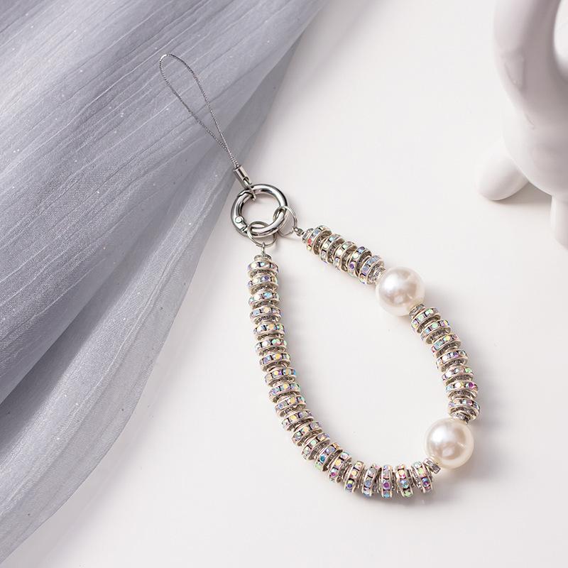 Beaded Pearl Wristlet Handbag: Chic Hanging Phone Lanyard, Little Fragrant Style, Durable and Stylish