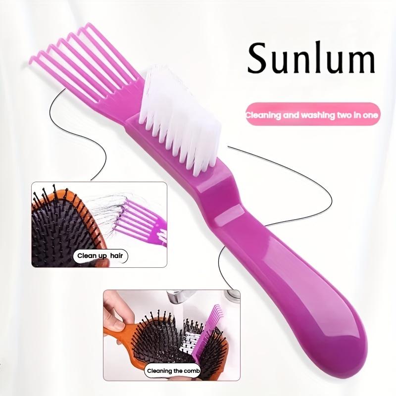 

[2-In-1 Cleaning Claw Hairbrush Remover Tool] Hairbrush Cleaning Rake | Cleaning Claw with Brush Hair Cleaning Tool ] фіолетовий