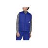 adidas New Puff Vest With Solid Color Logo Zipper Men Outerwear Blue HN1931