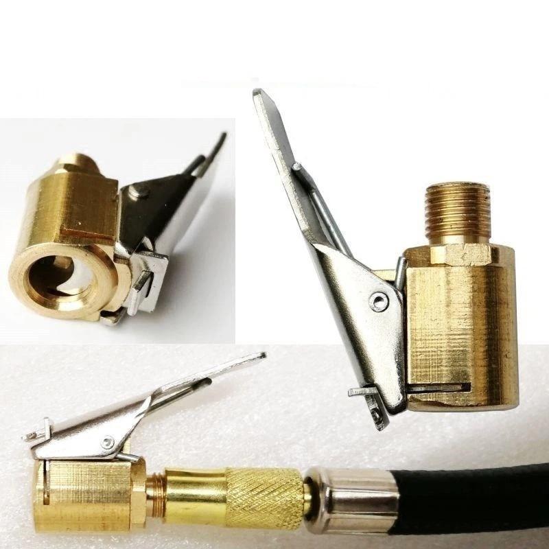 Universal Brass Locking Tyre Air Chuck Clip Adapter High Pressure Quick Inflation Adapter for Auto Truck Bike Tire Repair Kits