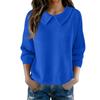 Women's Fashionable Long-sleeved Solid-color Pullover Knitted Sweater Top