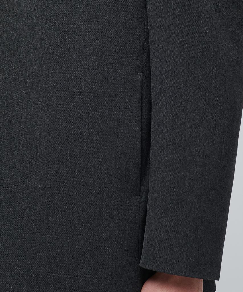 Musinsa Standard Collarless Blazer [Charcoal Gray]