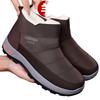 Alte Nordtuchschuhe Winterliche Baumwollschuhe für ältere Menschen Herren Samt warm rutschfest wasserdicht lässige Papaschuhe Schneestiefel