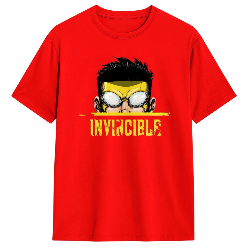 Summer Fashion Trendy Tee Invincibles Unisexga Unisex T Shirt Novelty Shirt Short Sleeve Crewneck TShirts Cotton Printed Clothing