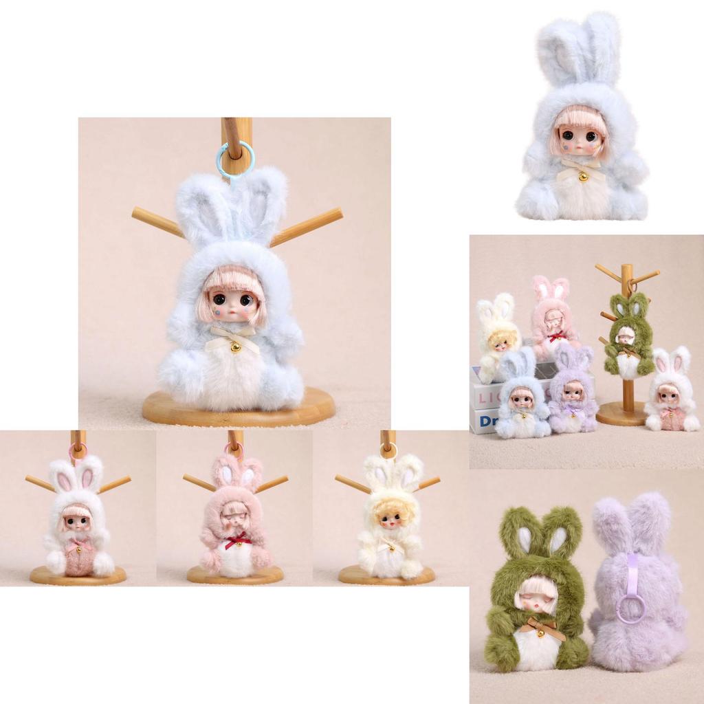 Plush Bunny Keychain With Soft Short Plush For Girls And Women