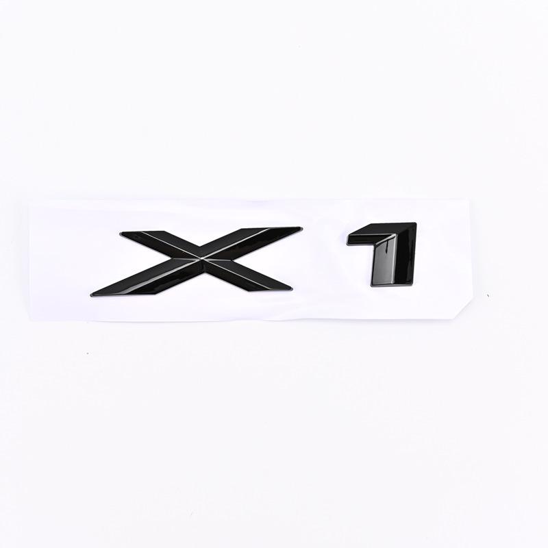 Compatible BMW X1, X3, X5, X6, X6 GT Emblem Badge for Modified Car Rear Trunk.
