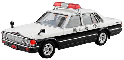Aoshima Bunka Kyozai Seibu Policja 430 Cedric Sedan Investigation Patrol Car Skala Plastikowy Model Nr 9 1/24 (Samochód)