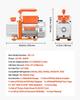 AC Vacuum Pump and Gauge Set, 4.5 CFM 127 L/min, Single Stage Rotary Vane HVAC Vacuum Pump, Manifold Gauge Kit, for R134a R22 R410a R1234YF R32, with