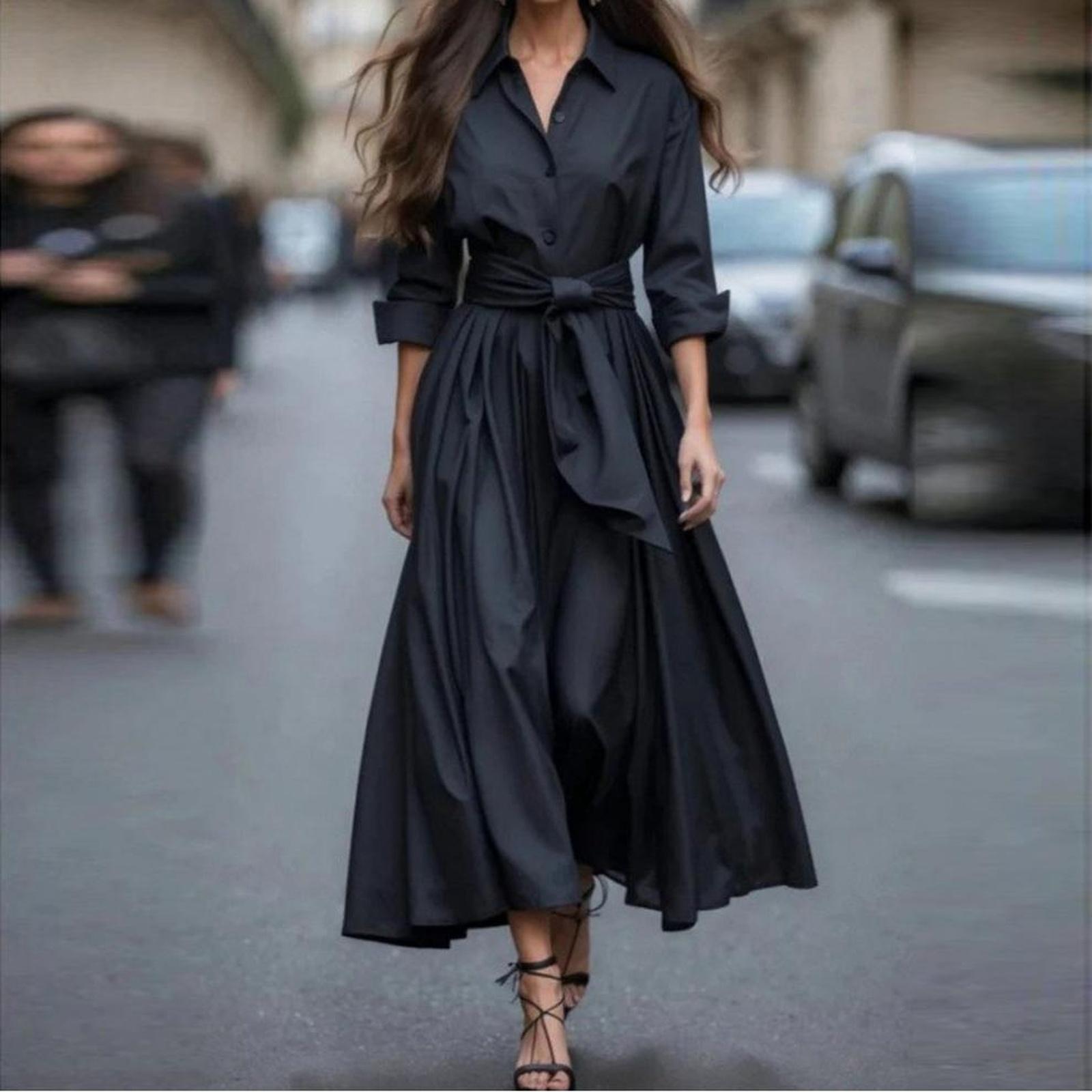 

Женское повседневное модное платье с круглым вырезом, без рукавов, в стиле ретро, с рождественским принтом L чёрный