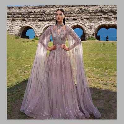 New Spring And Summer European And American Women'S Clothing Temperament Mesh Dress Dress Fringed Sequined Evening Dress Dress