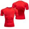 Men Quick-Dry Athletic T-Shirt Breathable Stretchy Moisture-Wicking Short Sleeve Compressed Fitness Gym Sports Workout 8 Colors