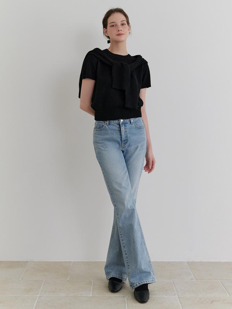 Liel Pea Half Knit (Black)