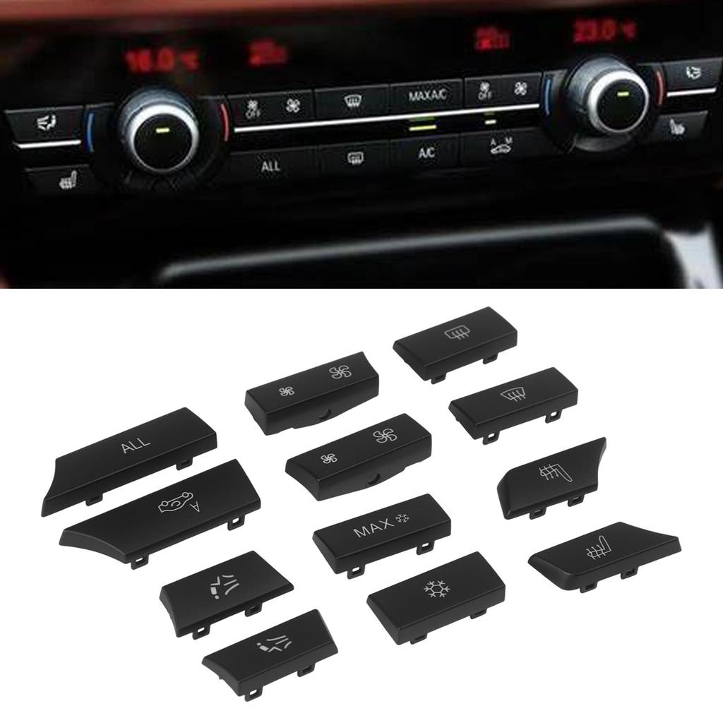 12 Piece Set A/C Heating Switch Button ABS And PC Blend