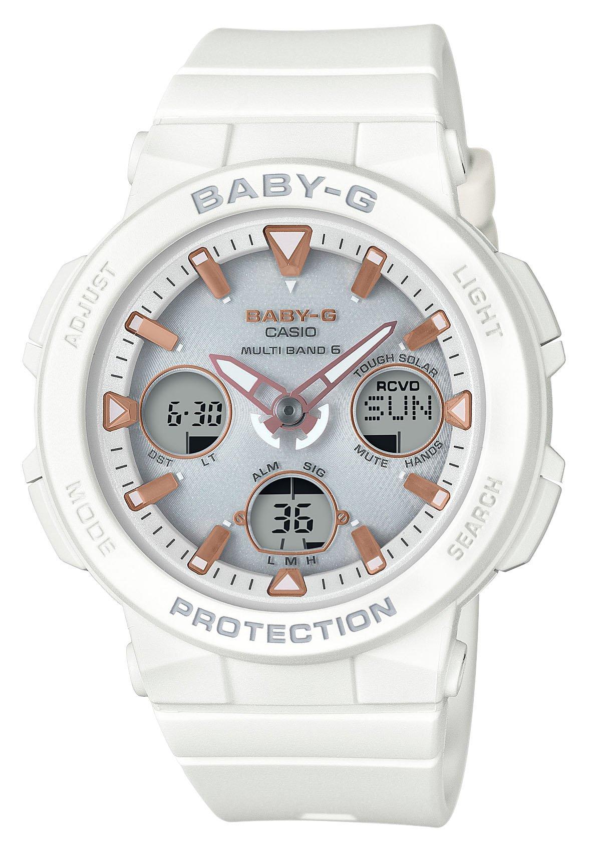 

Casio BEACH TRAVELER Солнечные Часы Белые Baby-G Радиоуправляемые BGA-2500-7AJF Женские белый