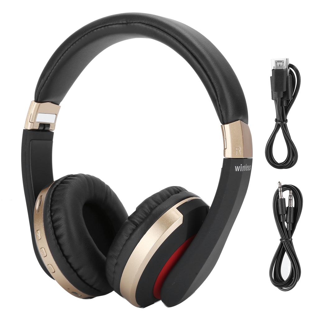 Foldable Bluetooth Headset Wireless Over Ear Stereo Headsets with Mic Gaming Headphone