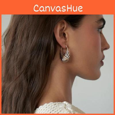 Modern Irregular Stainless Steel Earrings For Women Fashion Accessories