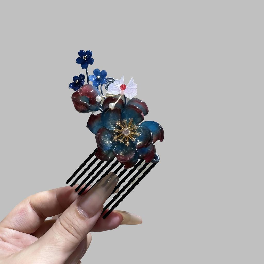 Luksusowa spinka do włosów z frędzlami w chińskim stylu do stylizacji wieczorowej