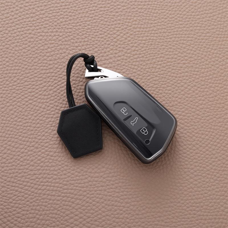 

New Black Style Key Case Cover Shell For Volkswagen Vw Golf 8 Mk8 Id-4 Id-6 For Skoda Octavia A8 For Seat Leon Fr Mk4 Cupra