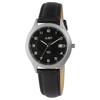 Watch - JUST - Leon - Titanium Case 37 Mm - Black Leather Strap 18 Mm - Water Resistance 5 ATM