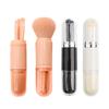 Teleskopický štětec na make-up 4 v 1 Přenosné cestovní štětce na make-up Sada očních stínů Sypký pudr Mini štětec na make-up Beauty Tools