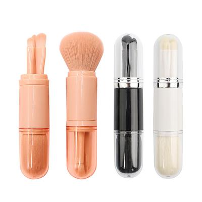4 In 1 Teleskop Make-Up Pinsel Tragbare Reise Make-Up Pinsel Set Lidschatten Lose Pulver Mini Make-Up Pinsel Schönheit Werkzeuge