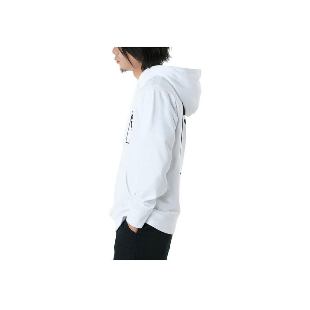 Vans Letter Print Hooded Sweatshirt Men Sweatshirt White VN0A48A7WHT