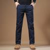 Pure cotton elastic men's light luxury casual pants straight fit light business fashion versatile casual slim trousers men