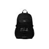 Detachable Chest Strap Zipper Closure Polyester Backpack Unisex Backpacks Black FS3BPG1007XBLK