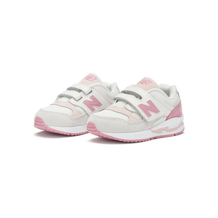 New Balance NB 530 Versatile Durable Low-Top Walking Shoes Baby sneaker White Pink KV530SPI