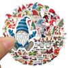 50PCS Christmas Dwarf Stickers Exquisite and Cute Santa Claus Account Phone Case Laptop Luggage Waterproof Stickers