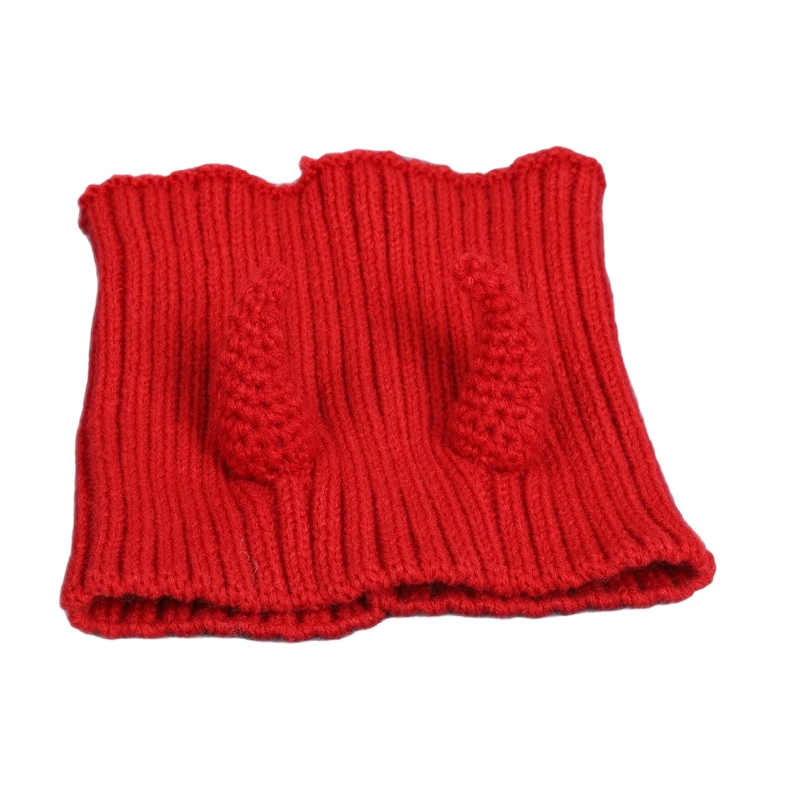 

Winter Head Wrap for Dogs Knitted Hat Yarn Ear Protection Pet Accessory for Outdoor Walks Cold Weather S