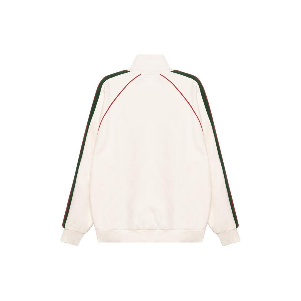 Gucci Sweatshirts Men's White Stand Collar Moderate Cardigan 625405-XJCOE-9146