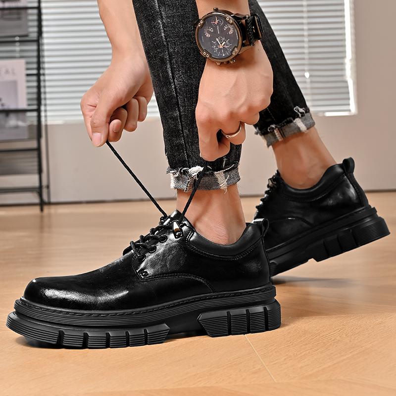 Men Casual shoes lace up Genuine Leather Man Shoes Breathable genuine Leather Men Oxfords busienss Shoes men Flats Man Footwear