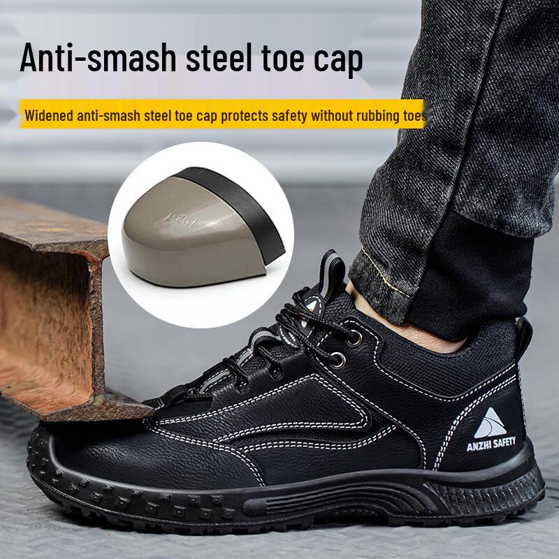 Hui Zu Mei Men's Steel Toe Puncture-Resistant Safety Shoes