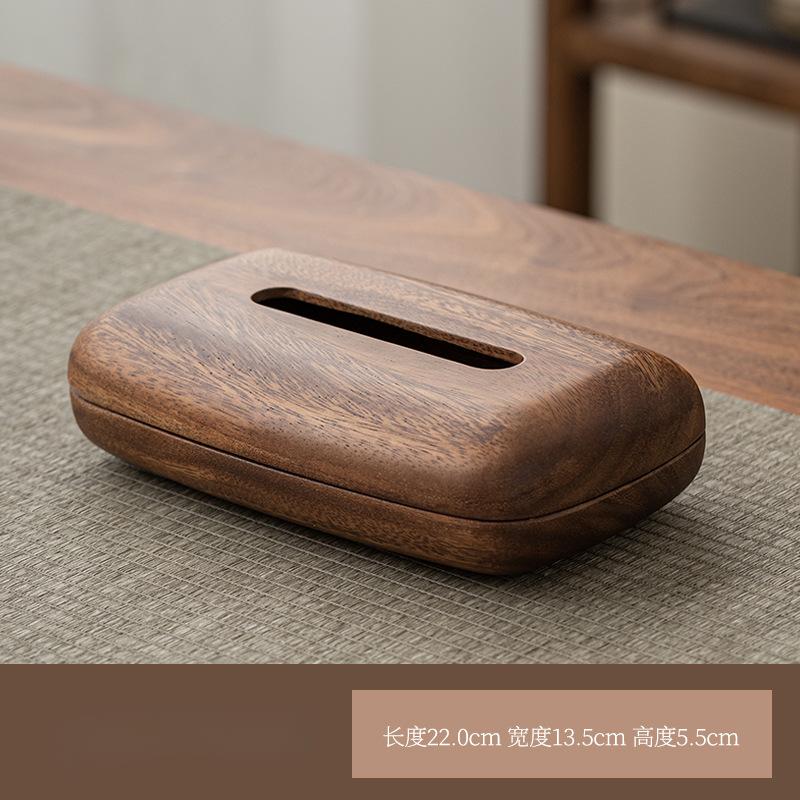 Wood Tissue Box Office Design Paper Towel Table Cute Hotel Paper Box Walnut Tissue Boxes Home Decor Dressing Rooms Tissue Storage Box Ornaments