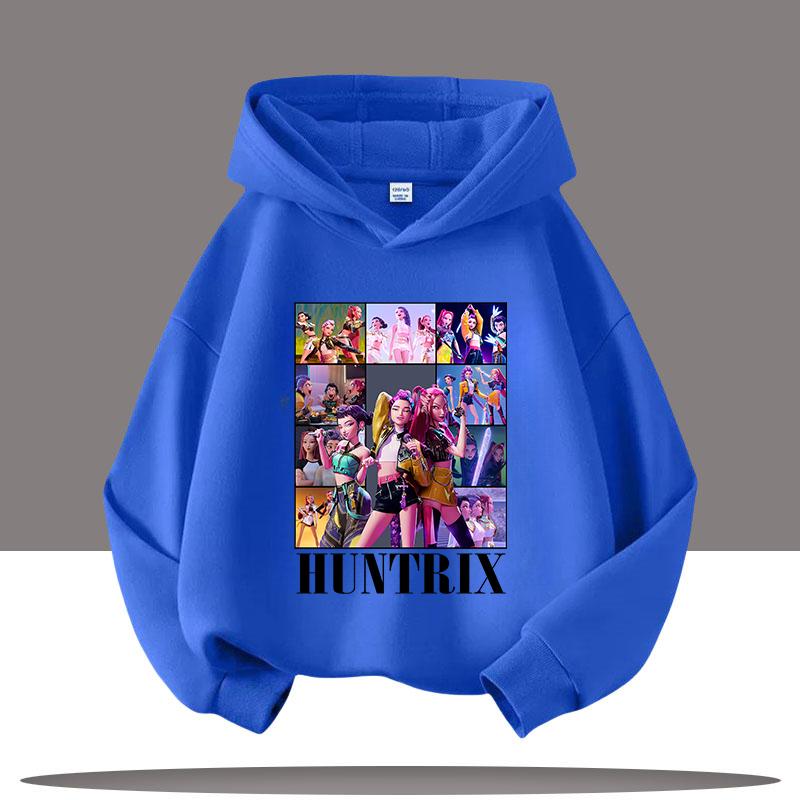 KPop Demon Hunters Hoodies for Kid's Autumn Winter New Cotton Hoodie Fashion 2025 Movie Hoody for Adult Kids Mother-to-be Top