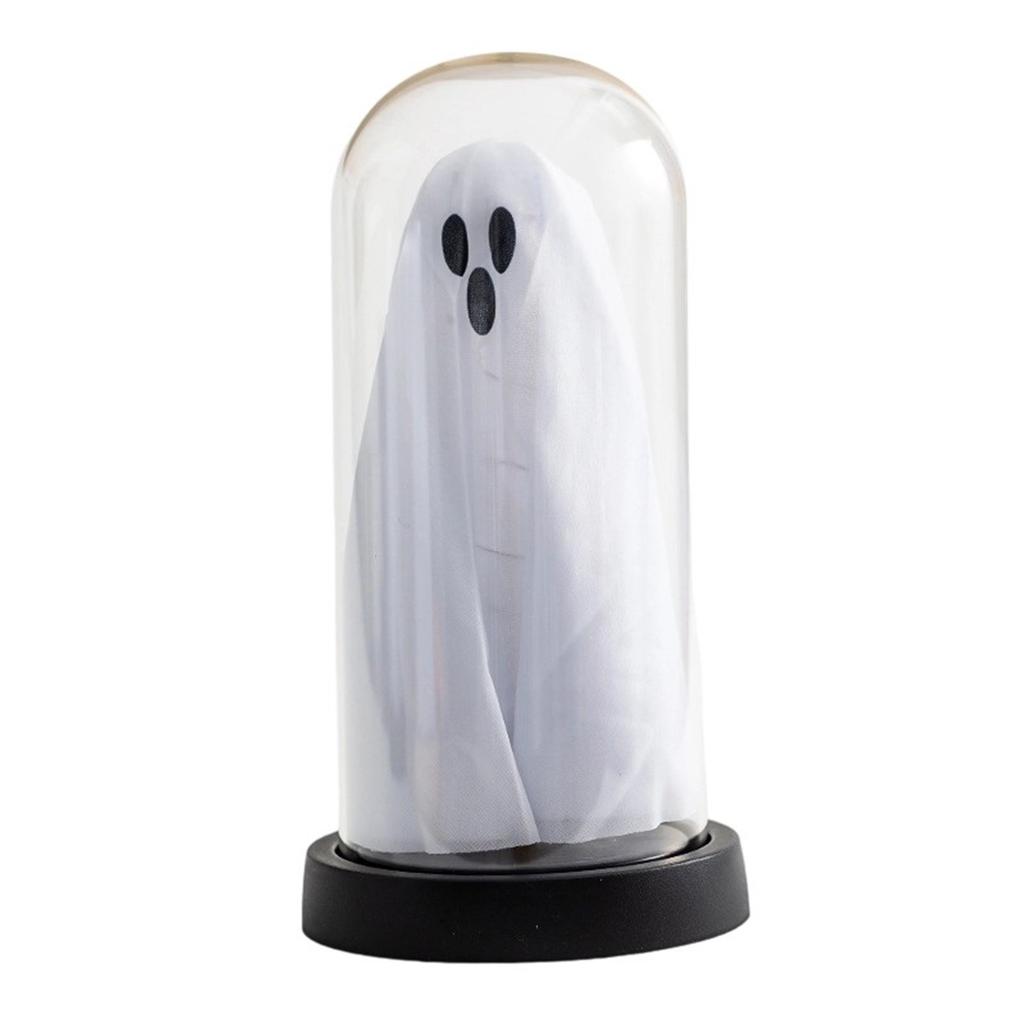 Halloween Decor Halloween Decorations Indoor Light Up  In Cloche Cute  With Light For Home Kitchen Mantel Tabletop Party Decor And Holiday Decor