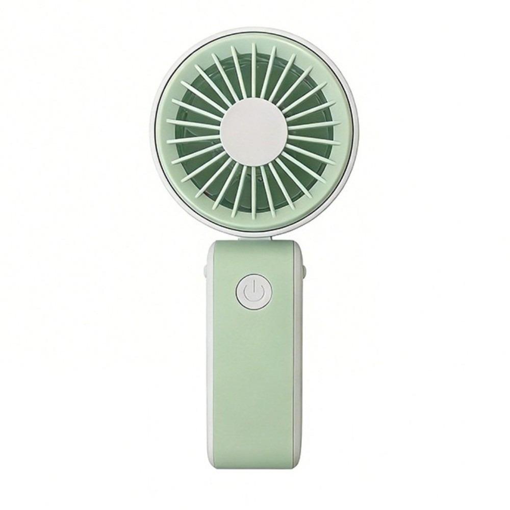 3 Speeds Portable Electric Fan Foldable Neck Hanging Small Fan for 3.7V500MAh Desktop Use