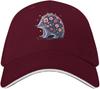 Flower Hedgehog Graphic Baseball Cap Polyester Unisex Adult Adjustable Outdoor Sports Hat