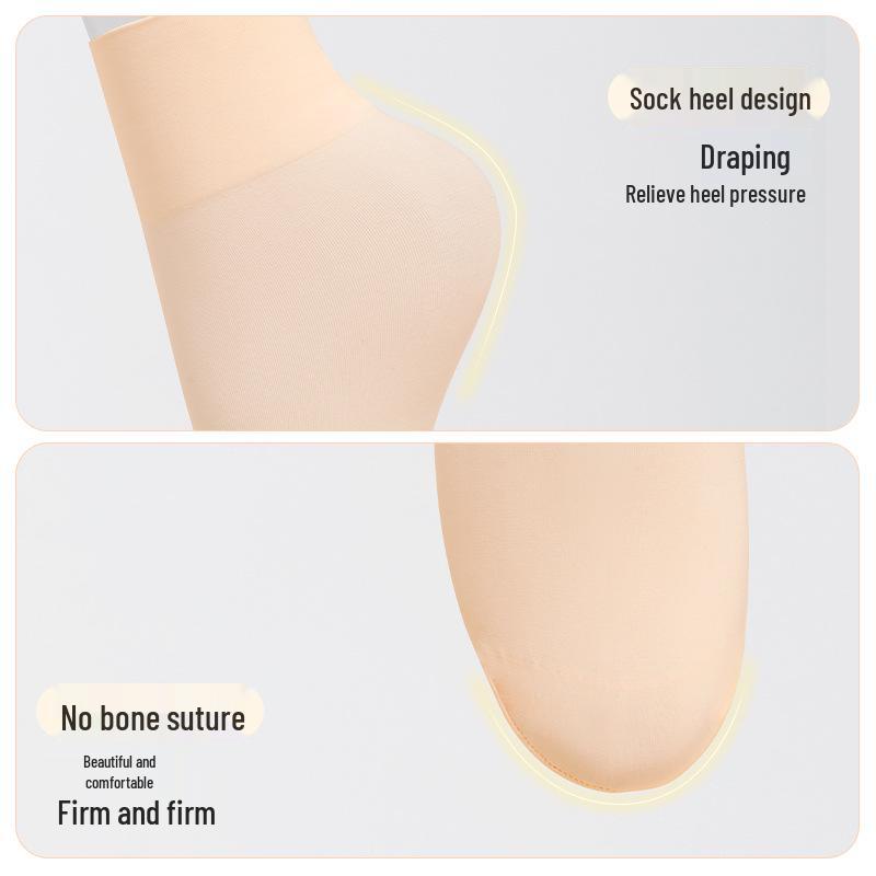 Ballet Short Socks: White Dance Practice Tights for Children & Adults, Anti-Pilling, Ideal for Ballet & Latin Dance.